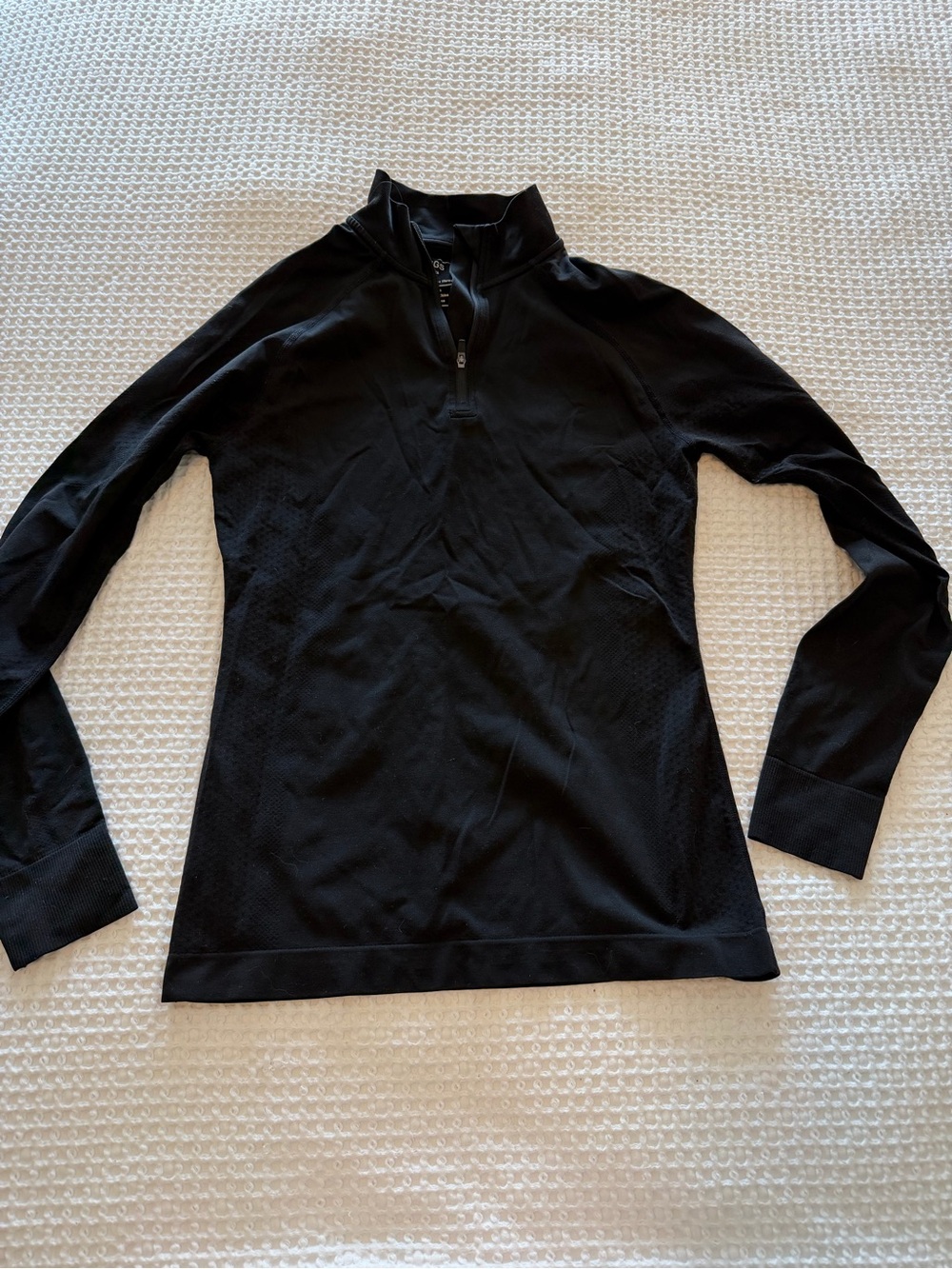 Figs Women’s Black Quarter-Zip Top